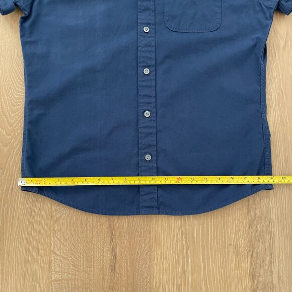 Men's Navy Blue Short Sleeve Shirt - Picture 11 of 14